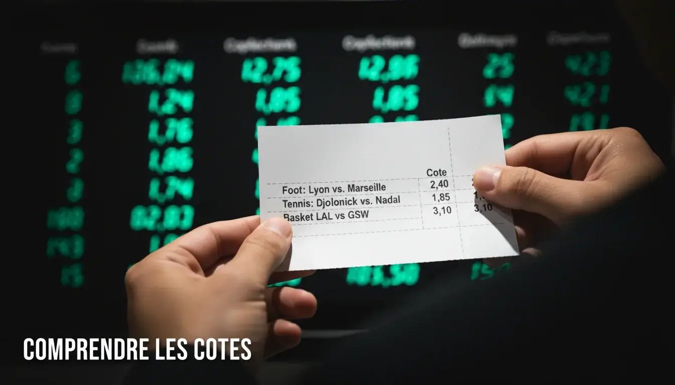Cotes paris sportifs : comprendre et calculer vos gains